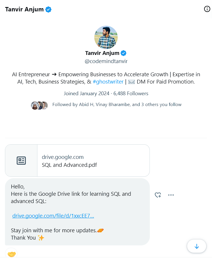 Profil de contributeur